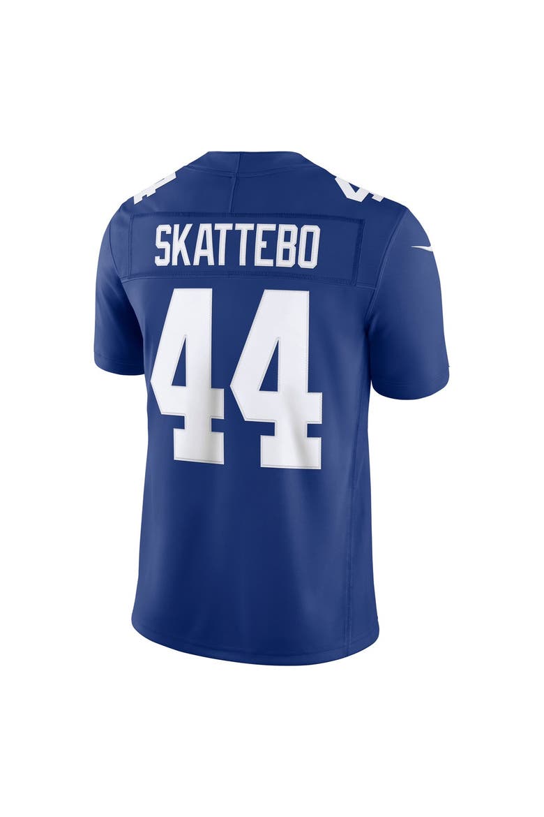 Men's Nike Cam Skattebo Royal New York Giants Team Vapor F.U.S.E. Stitched Limited Jersey, Alternate, color, Royal