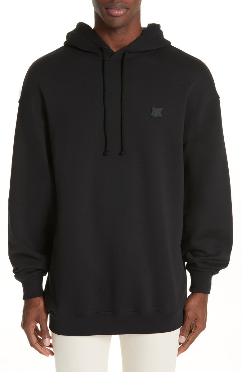 Acne Studios Farrin Face Hooded Sweatshirt, Main, color,