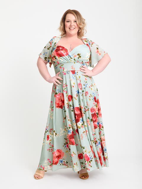 Kemi Bolero Wrap Bodice Maxi Gown