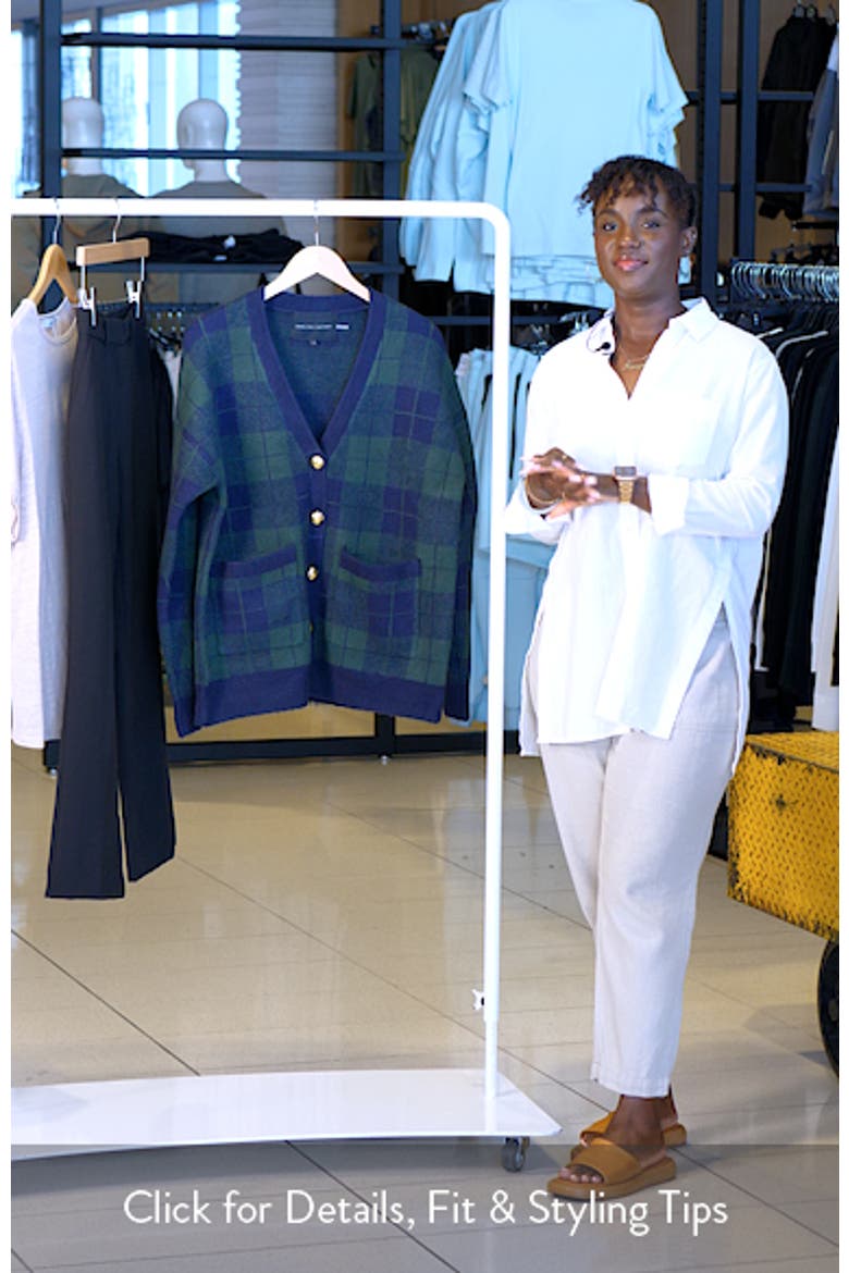Oversize Check Cardigan video