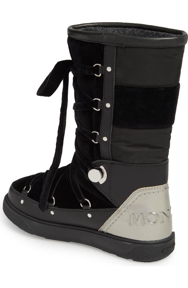 Moncler Syria Stivale Lace-Up Boot, Alternate, color,