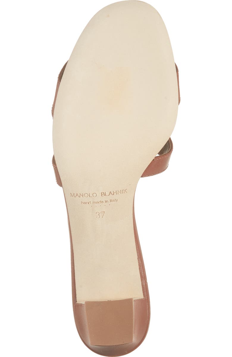 Manolo Blahnik Grellanu Sandal, Alternate, color, Brown