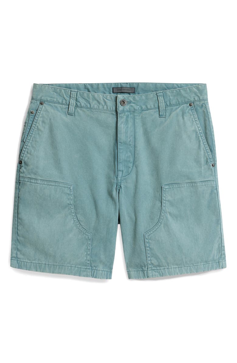 John Varvatos Jayden Seamed Stretch Cotton Shorts, Alternate, color, 