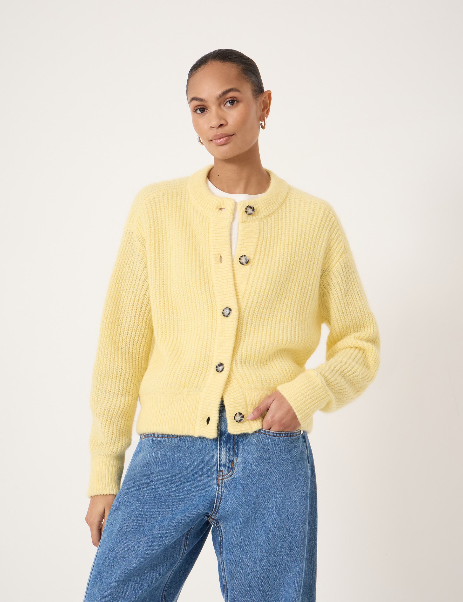 Raven Wool Blend Cardigan - image 3