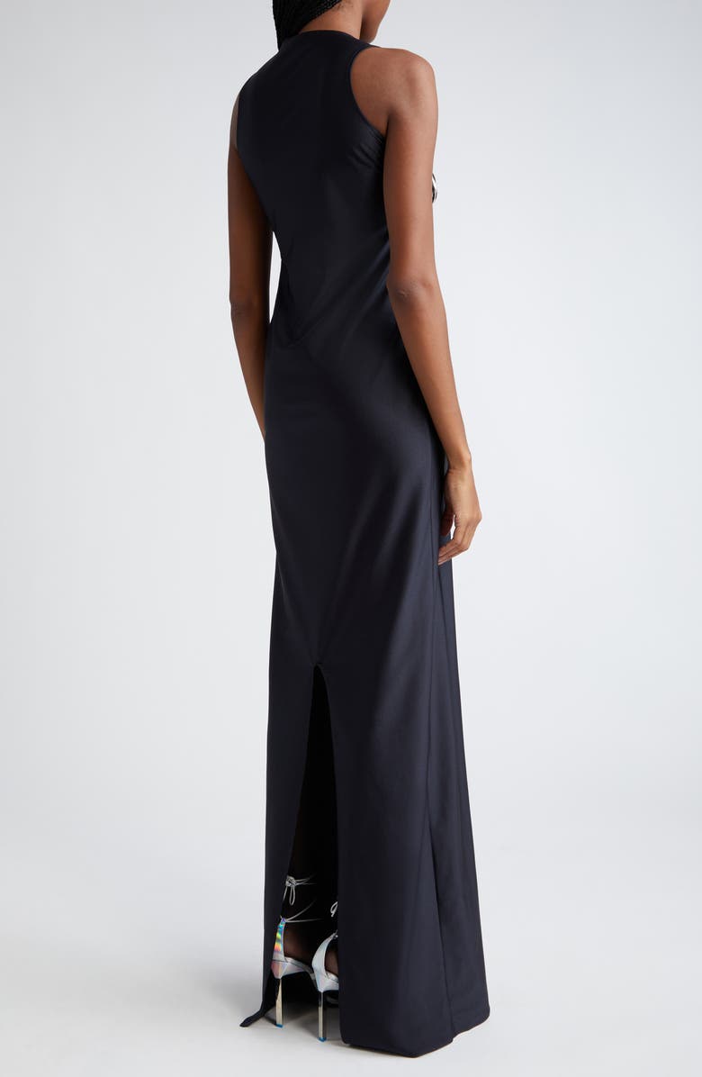 Coperni Emoji Ruched Stretch Jersey Gown, Alternate, color, 