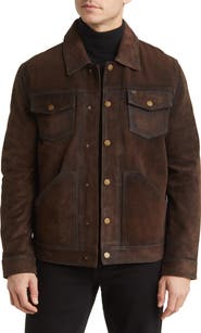 Frye Leather Trucker Jacket