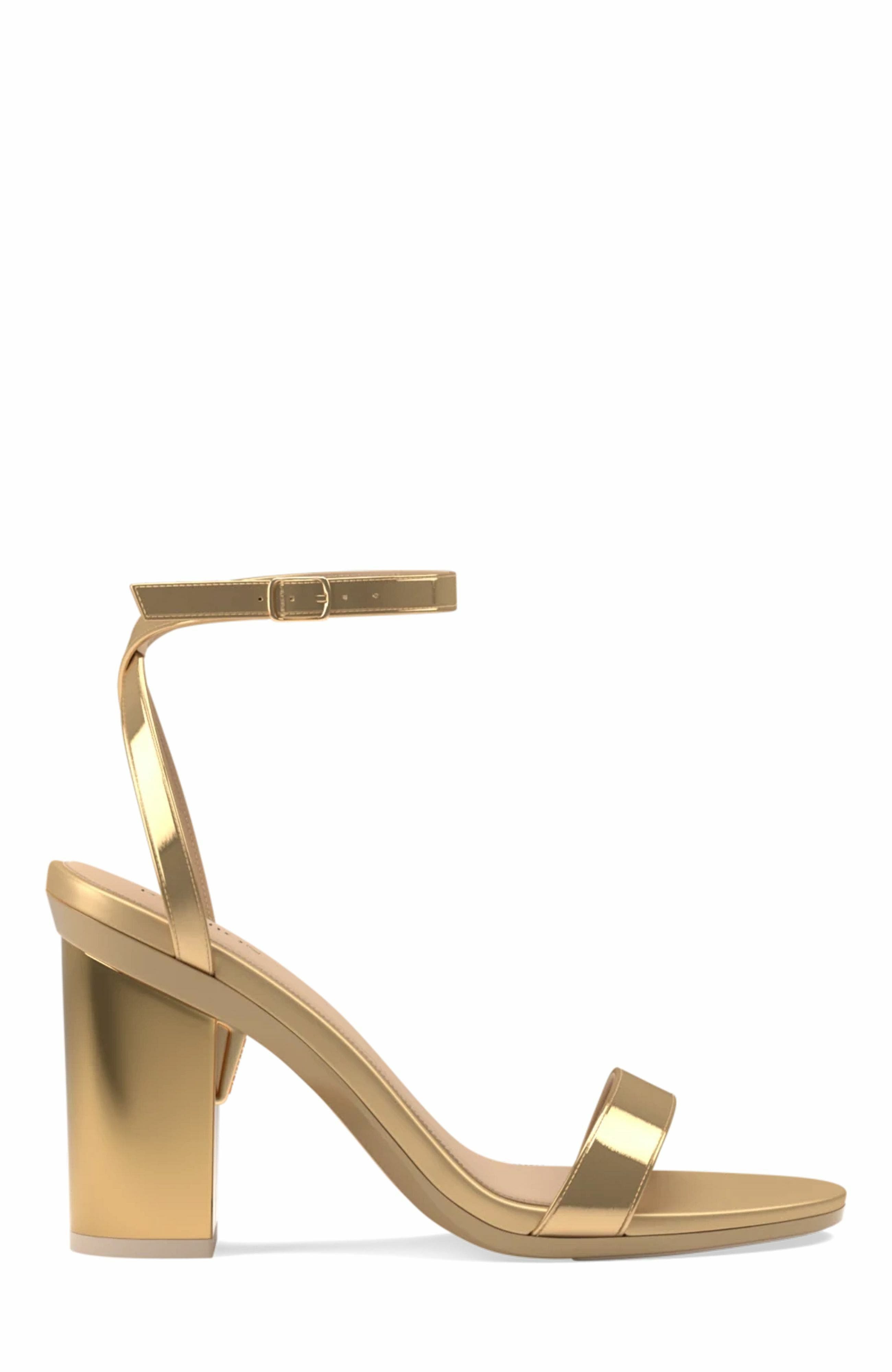 Pashion Footwear The Brenna 4" Block, Alternate, color, Gold