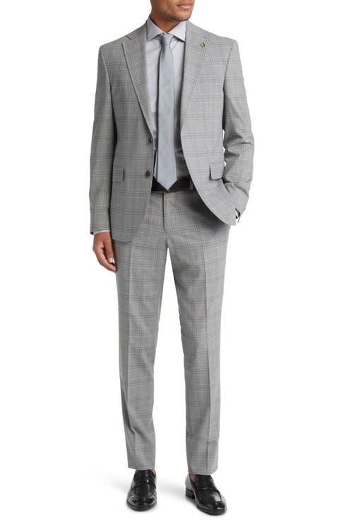 Ralph Extraslim Fit Windowpane Stretch Suit