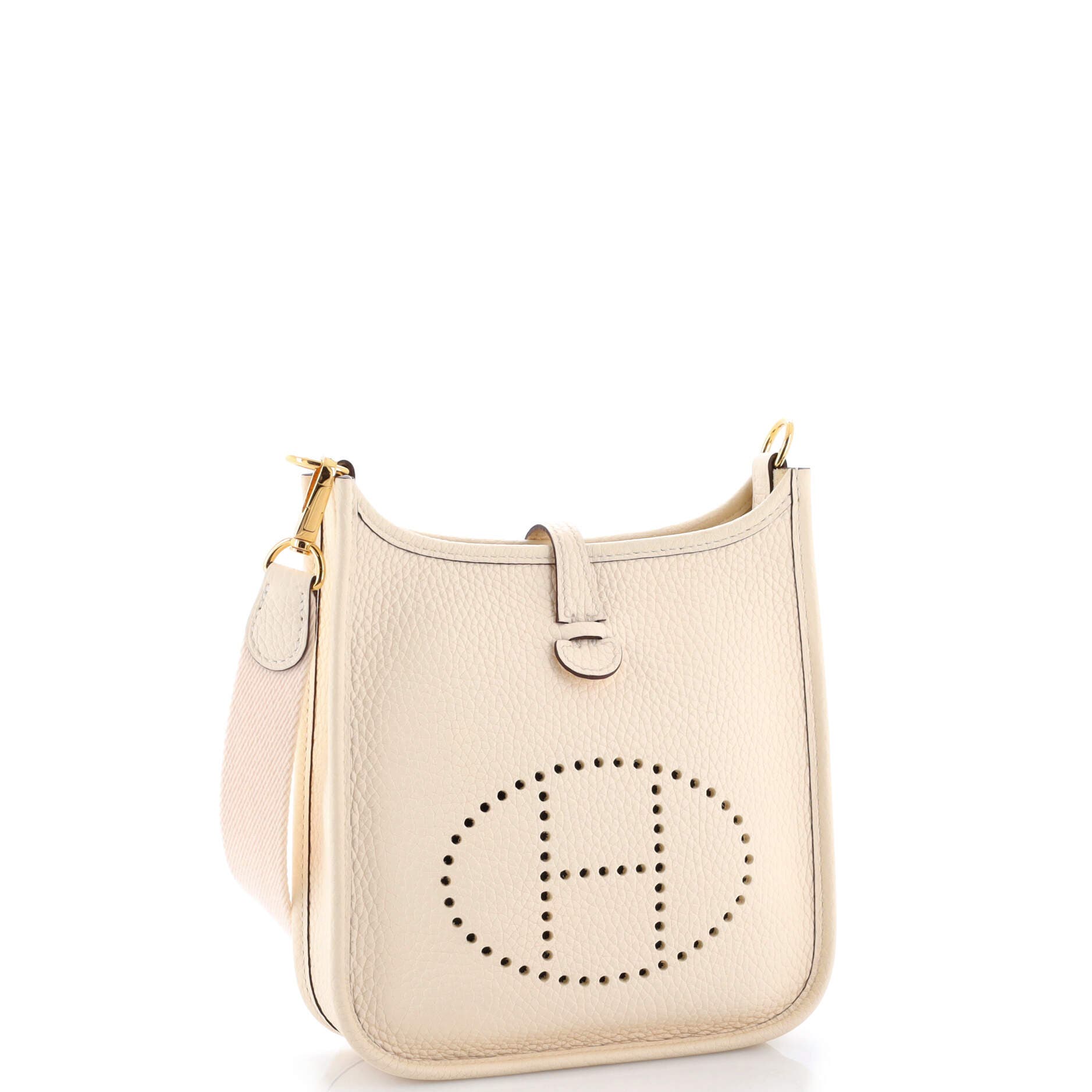 Pre-Owned Hermes Evelyne Bag Gen III Clemence TPM, Alternate, color, Nata