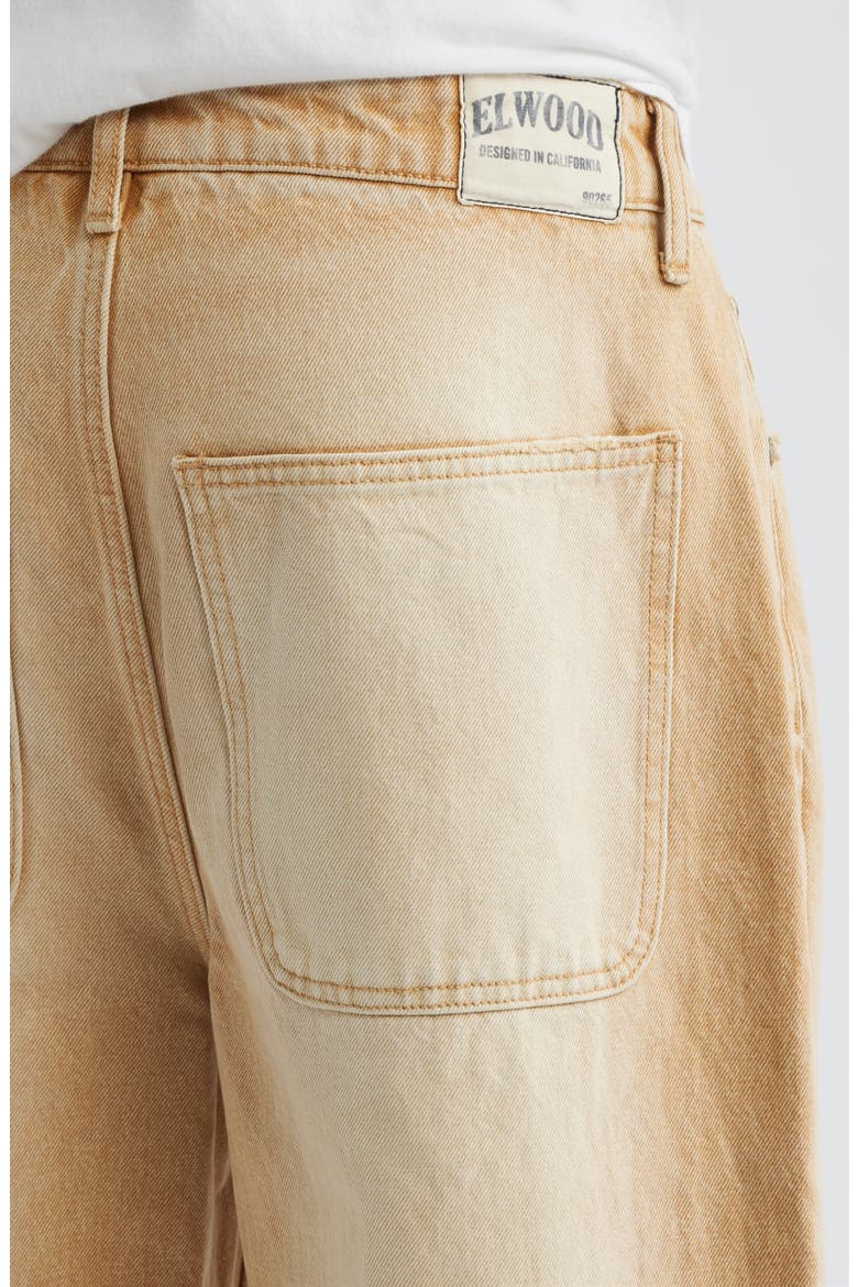 Released Hem Baggy Denim Pants, Alternate, color, KHAKI