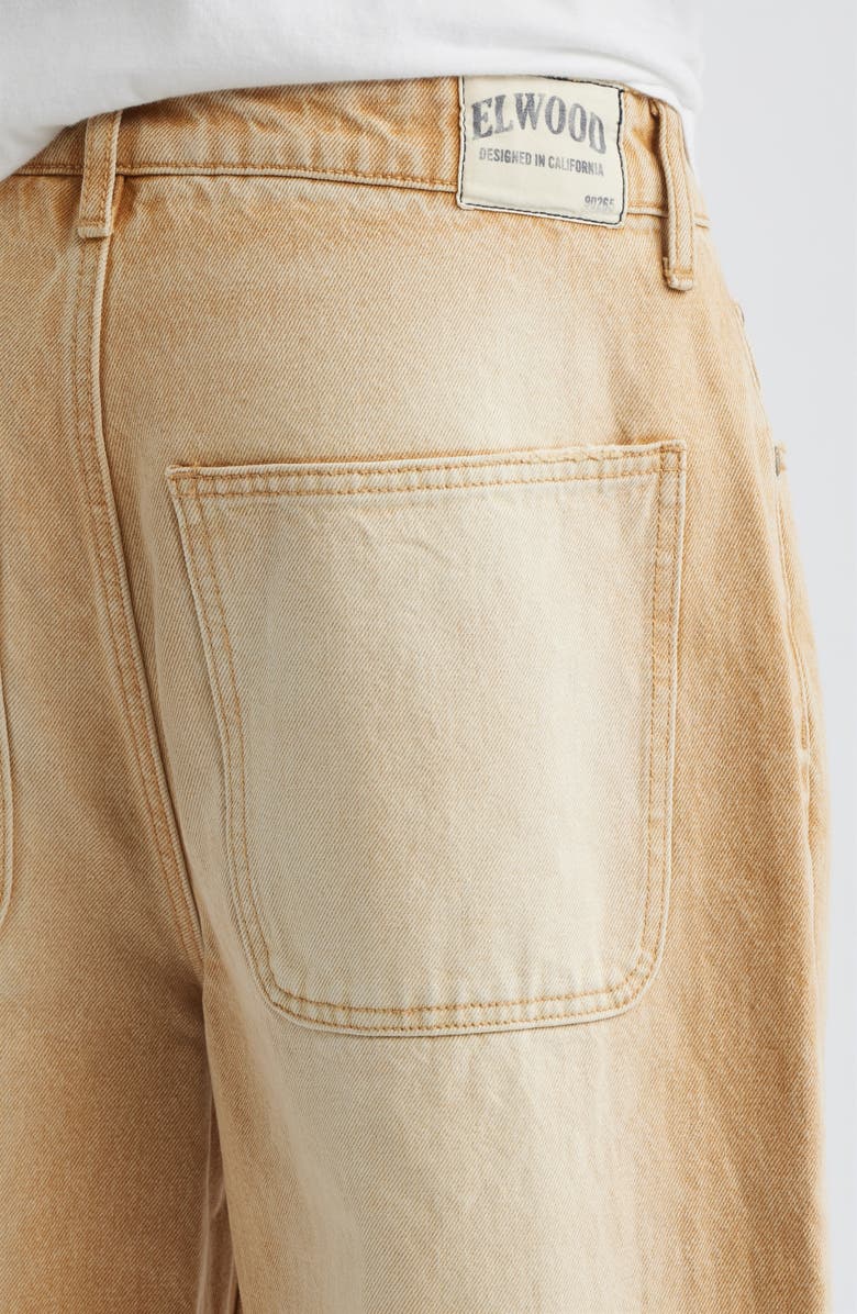Elwood Released Hem Baggy Denim Pants, Alternate, color, Khaki