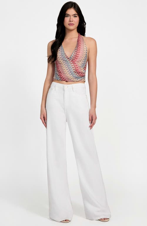 Guess Fearne Knit Halter Top In Multi