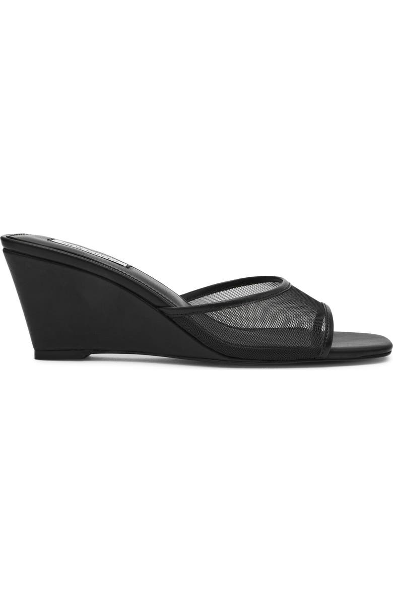 Steve Madden Seleste Wedge Slide Sandal, Alternate, color, Black Mesh