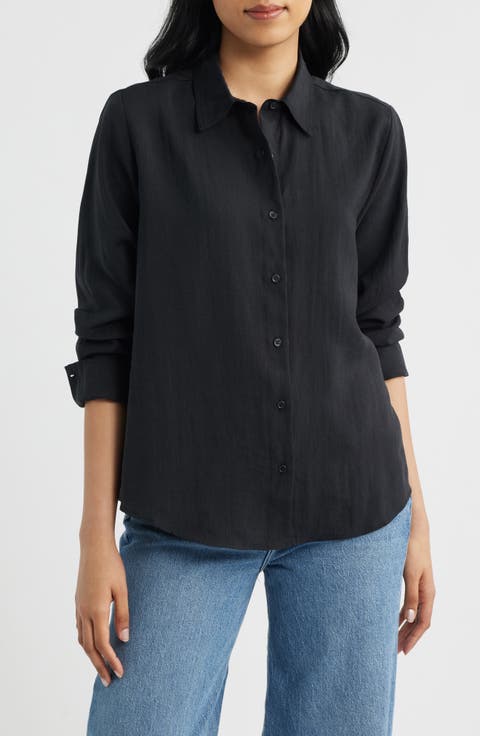 Luxe Touch Button-Up Shirt