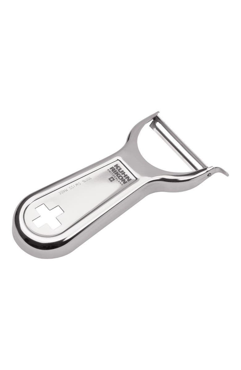 Kuhn Rikon 4-Inch Swiss Metal Peeler, Main, color, Silver