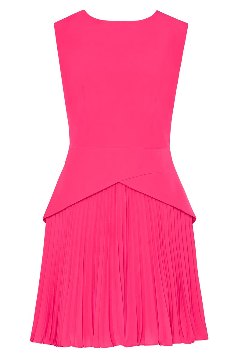 Haddy Pleated Minidress, Alternate, color, PINK