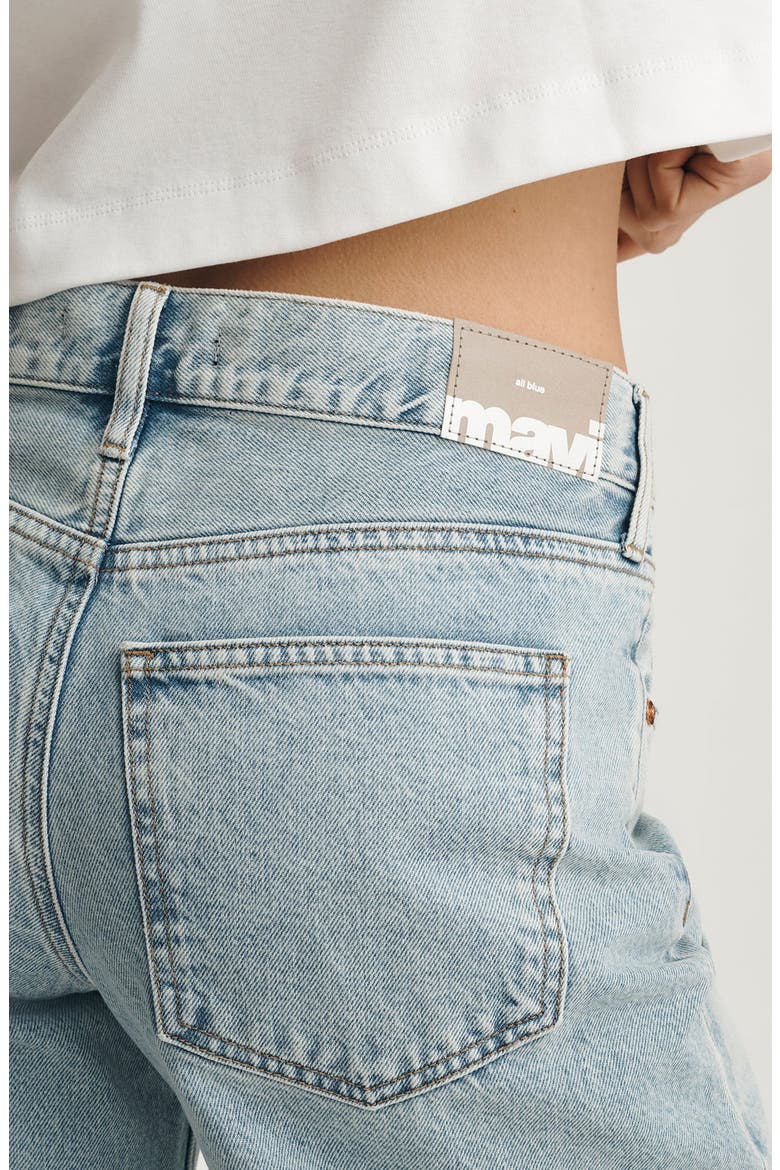 Sandy Low Waist Wide Leg Jeans, Alternate, color, BLEACHED CLASSIC DENIM