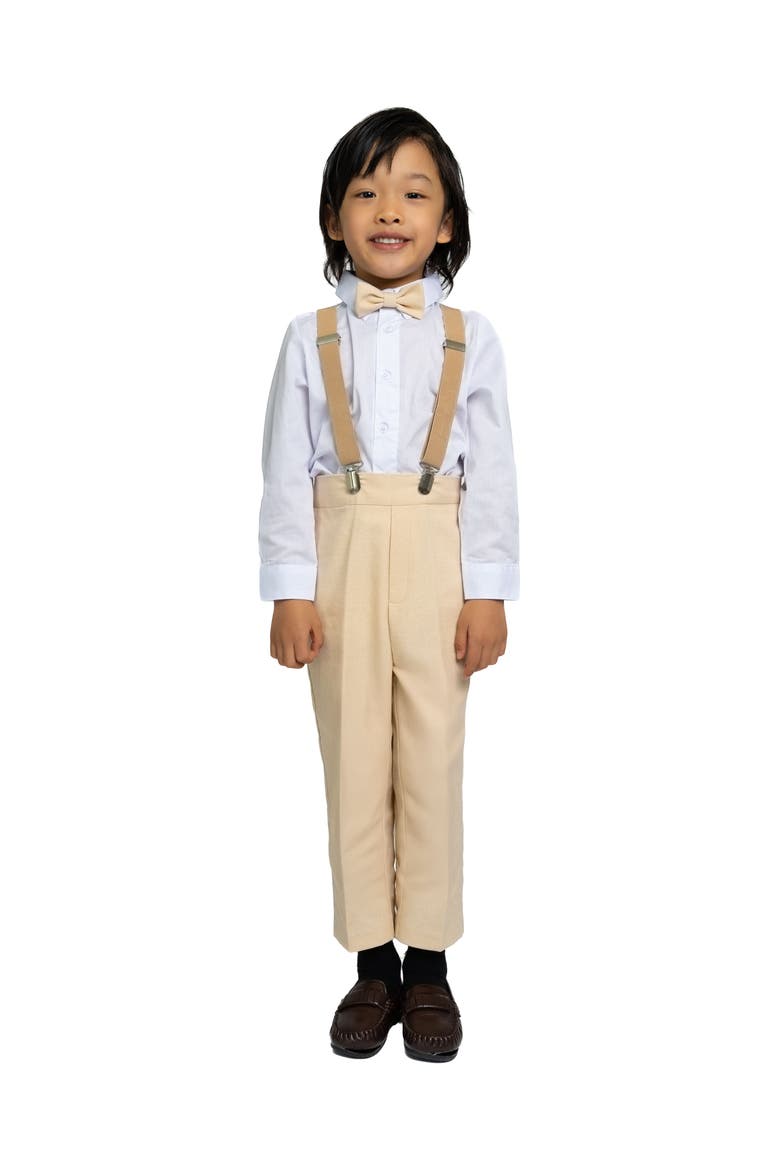 Kids' Barn Safari Wedding 4-Piece Linen Set, Alternate, color, Sand