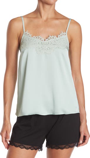 JUST ONE Woven Lace Trim Cami | Nordstromrack