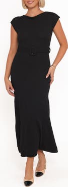 Petal & Pup Alberta Belted Knit Dress