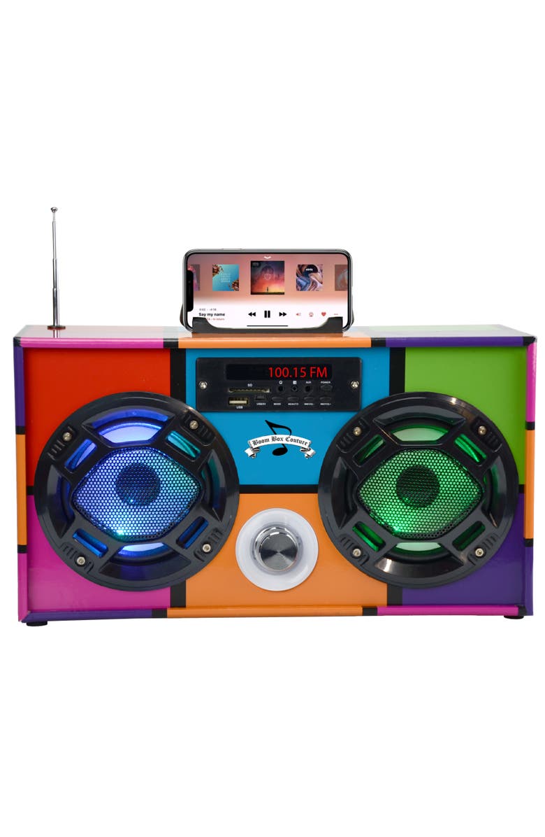 TREND TECH Boombox Bluetooth Speaker, Main, color, Retro