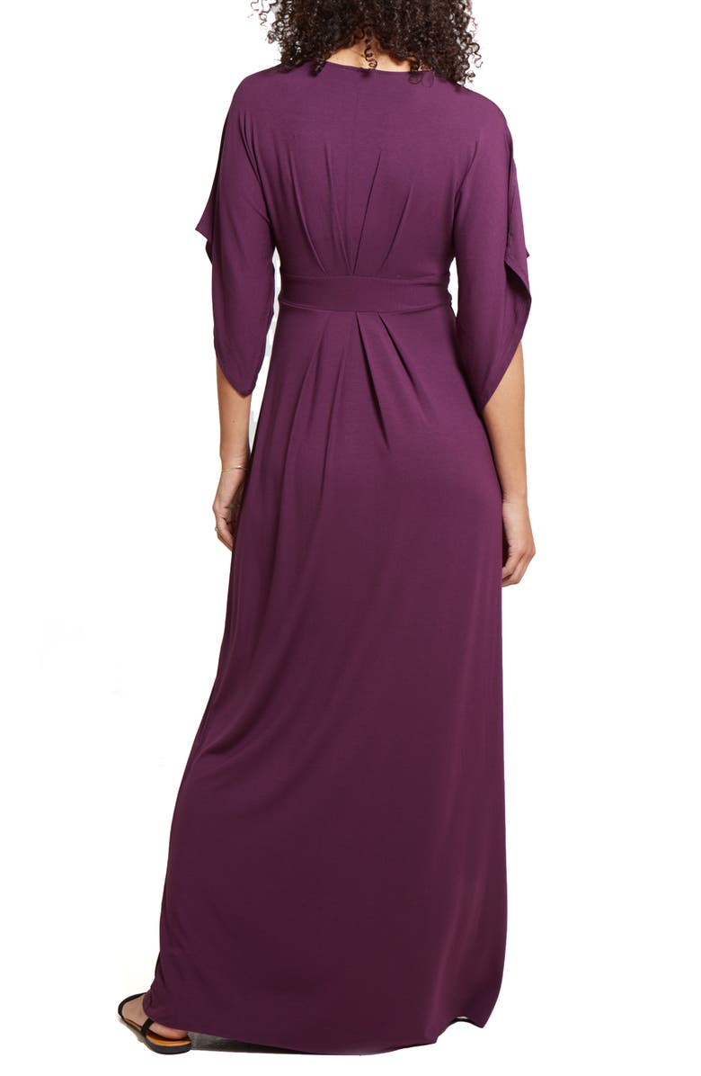 Ingrid & Isabel<sup>®</sup> Ingrid & Isabel Split Sleeve Maternity Maxi Dress, Alternate, color, 