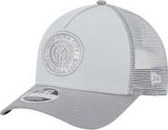 New Era Men's New Era Gray New York City FC Color Pack 9FORTY A-Frame Adjustable Trucker Hat
