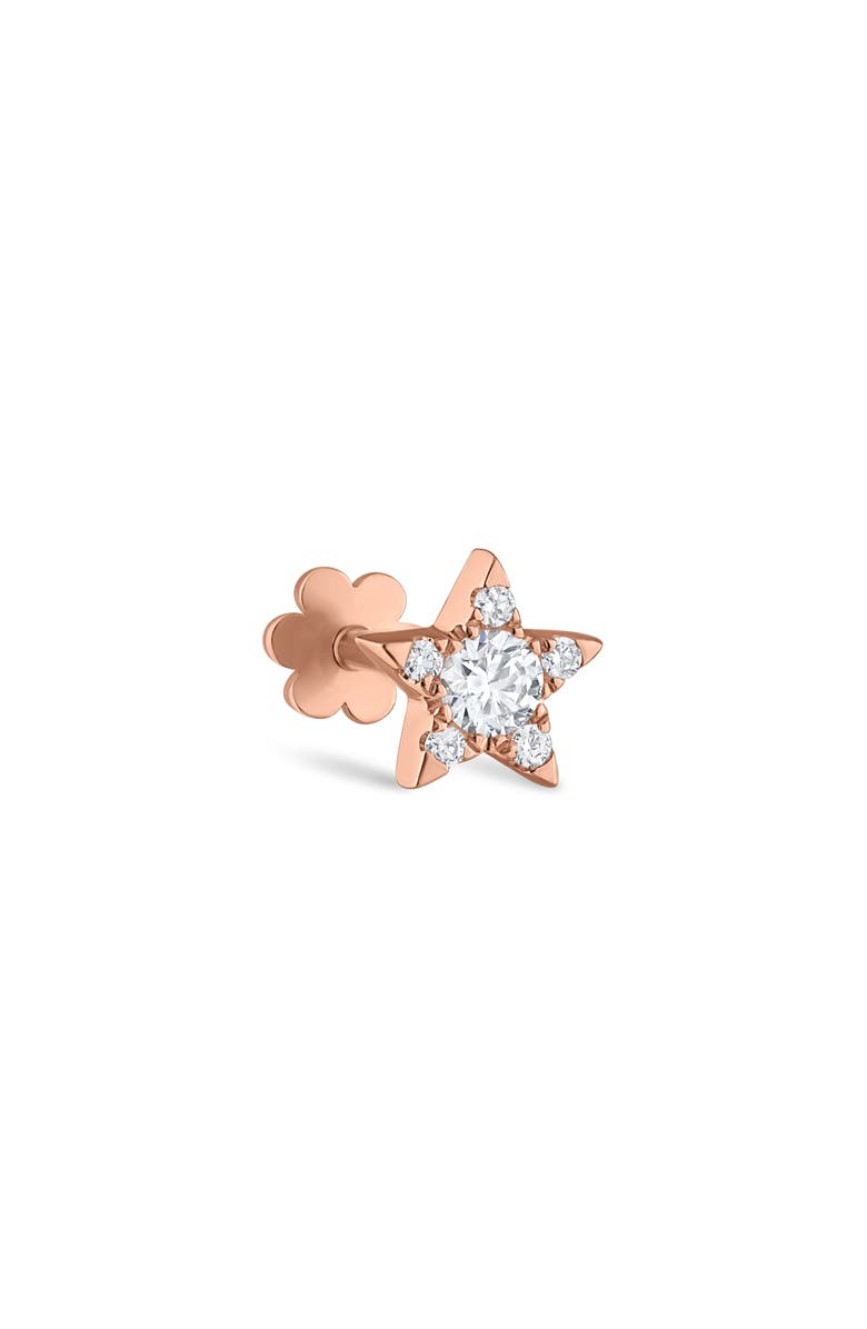 MARIA TASH Diamond Star Threaded Stud Earring, Main, color, 