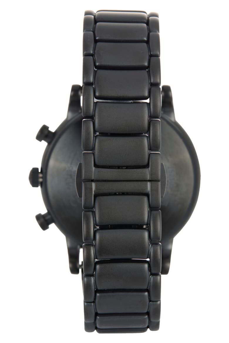 Men's Luigi Chronograph Watch, 46mm, Alternate, color, BLACK