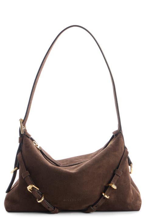 Mini Voyou Suede Shoulder Bag