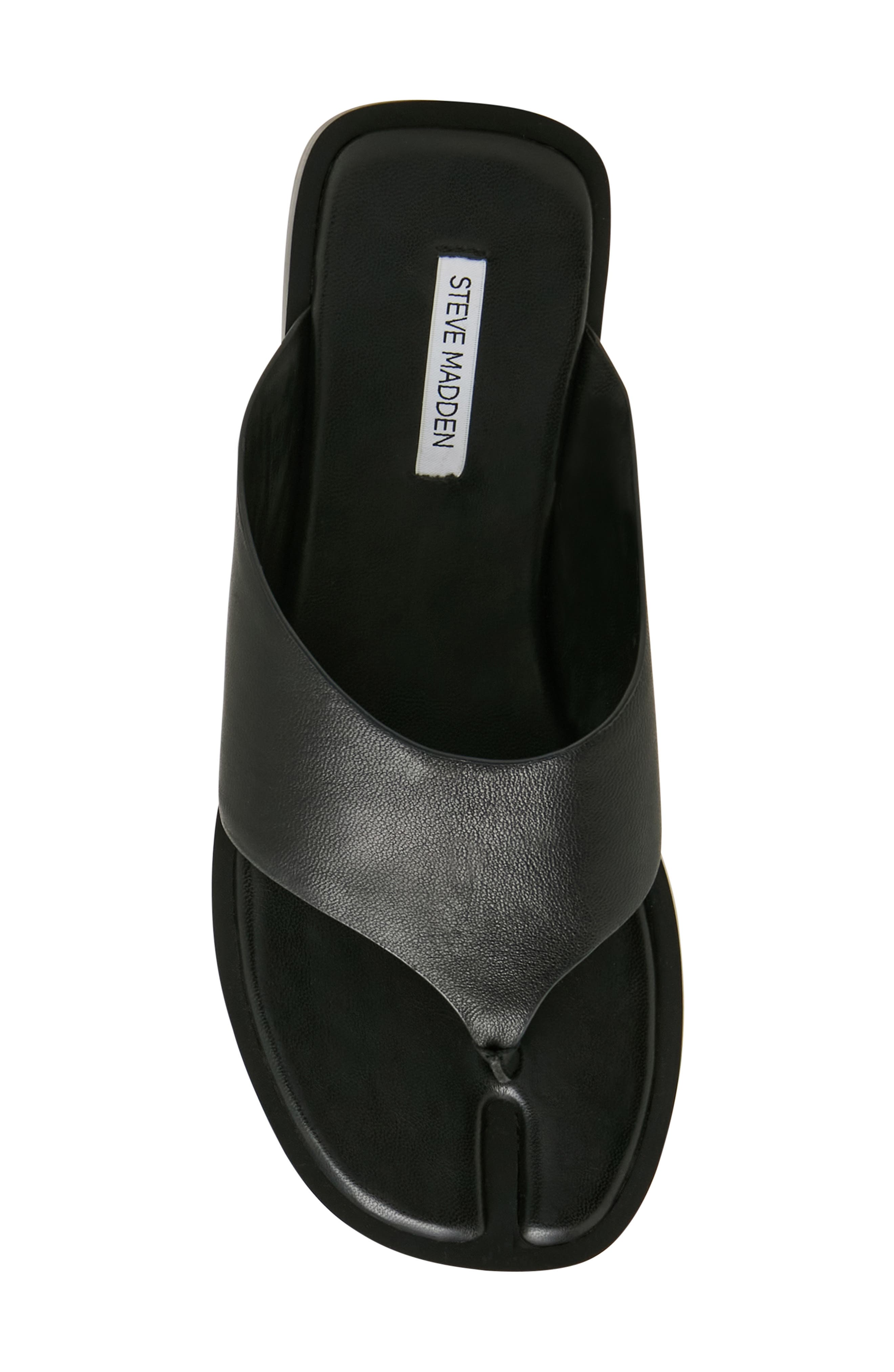 Steve Madden Illia Flip Flop, Alternate, color, Black Leather