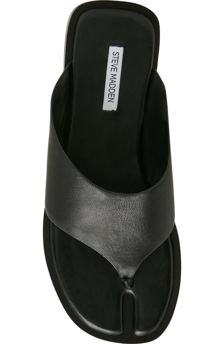 Steve Madden Illia Flip Flop, Alternate, color, Black Leather