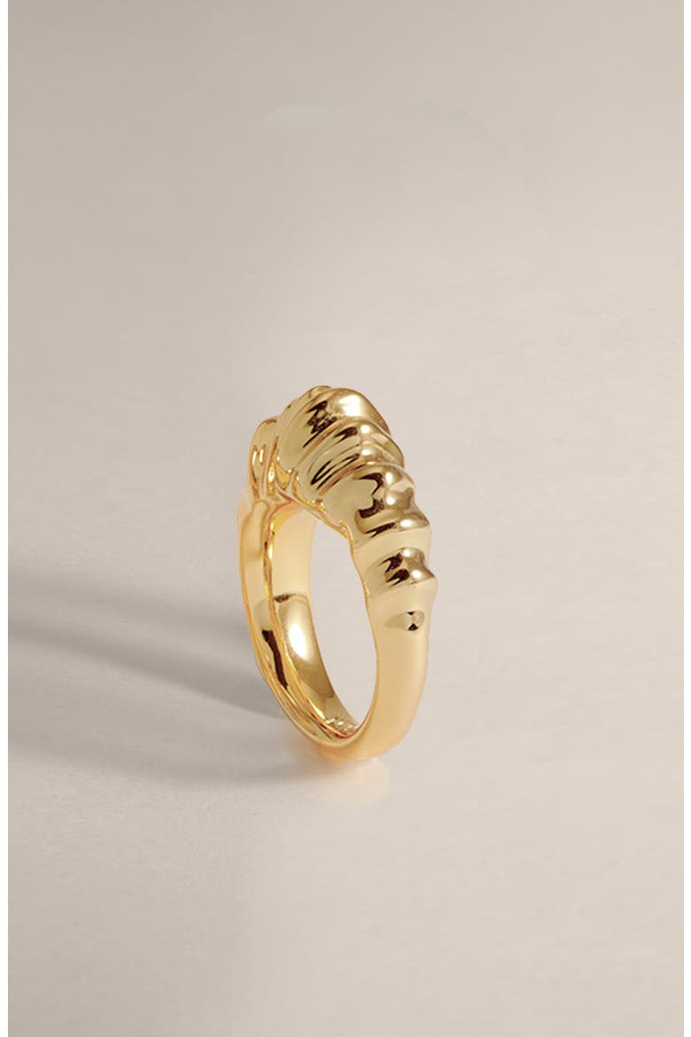 Coral Ring in Gold, Alternate, color, Gold