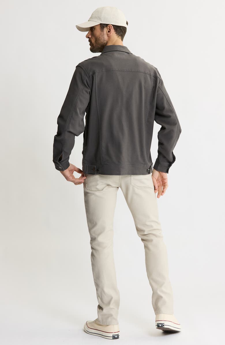 JACHS Stretch Cotton Trucker Jacket, Alternate, color, Grey