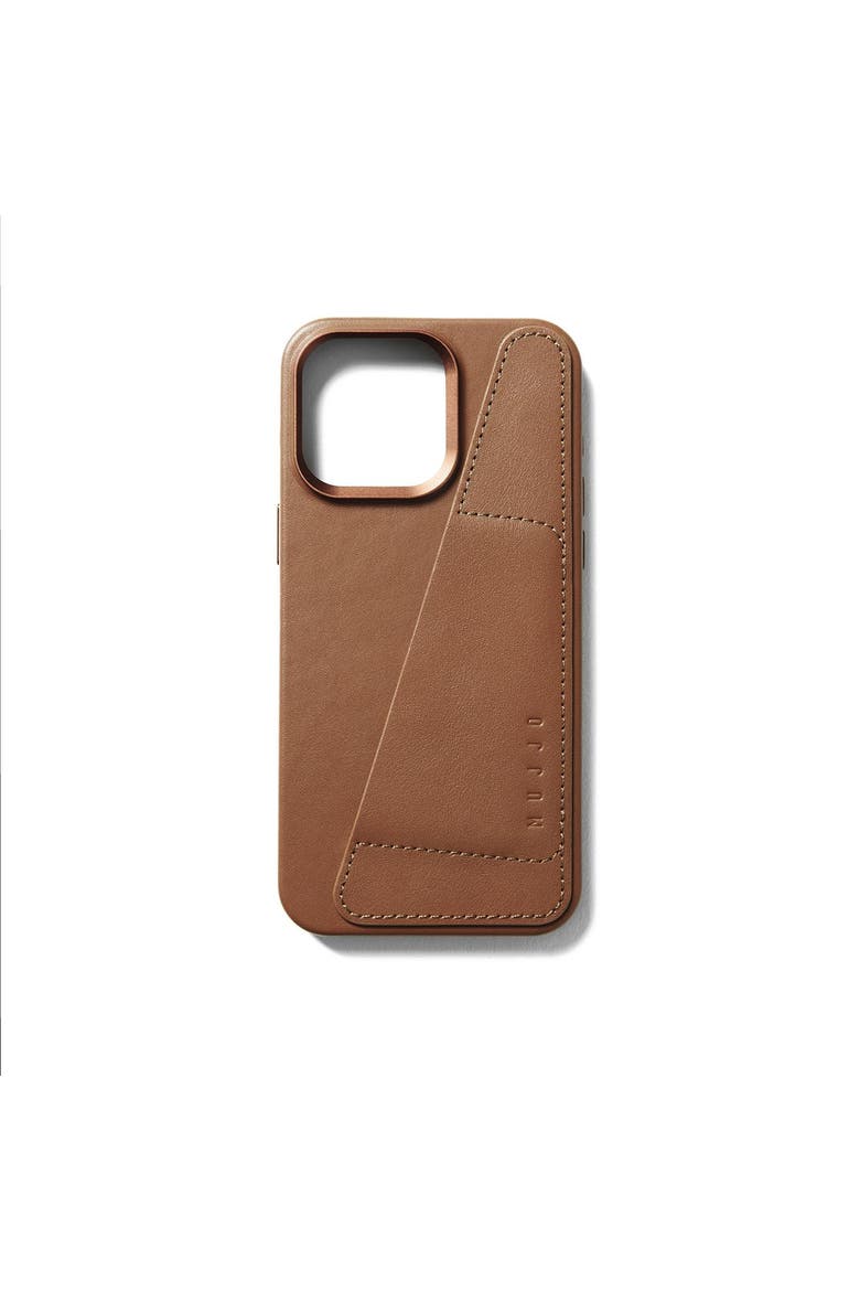 Full Leather Wallet Case for iPhone 15 Pro Max, Main, color, Dark Tan