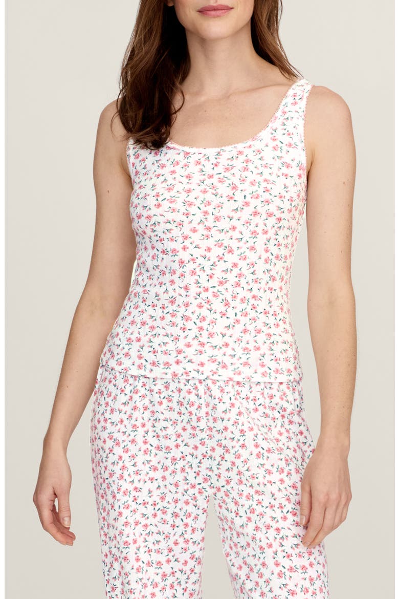 Pima Cotton Pointelle Tank, Main, color, PINK