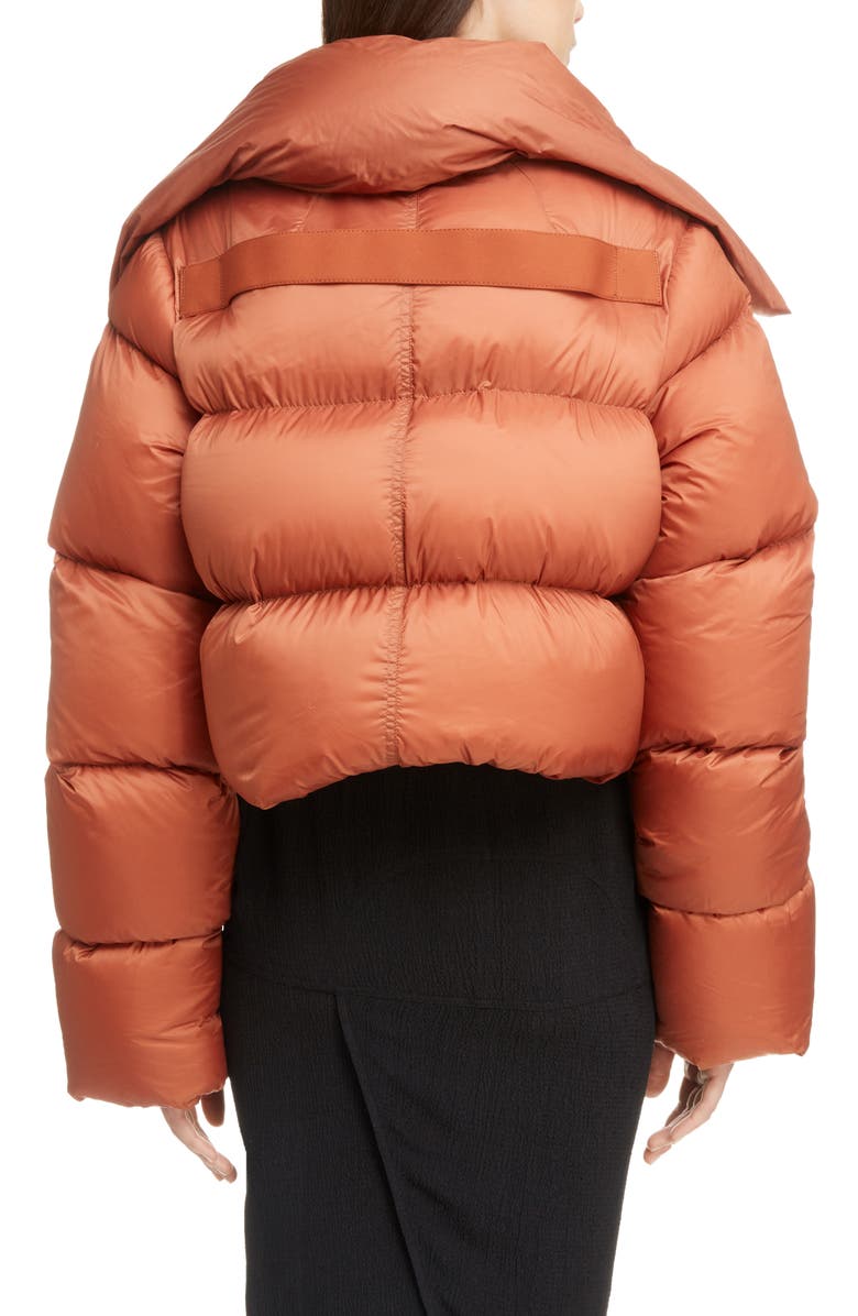 Rick Owens Down Fill Crop Puffer Coat, Alternate, color, 