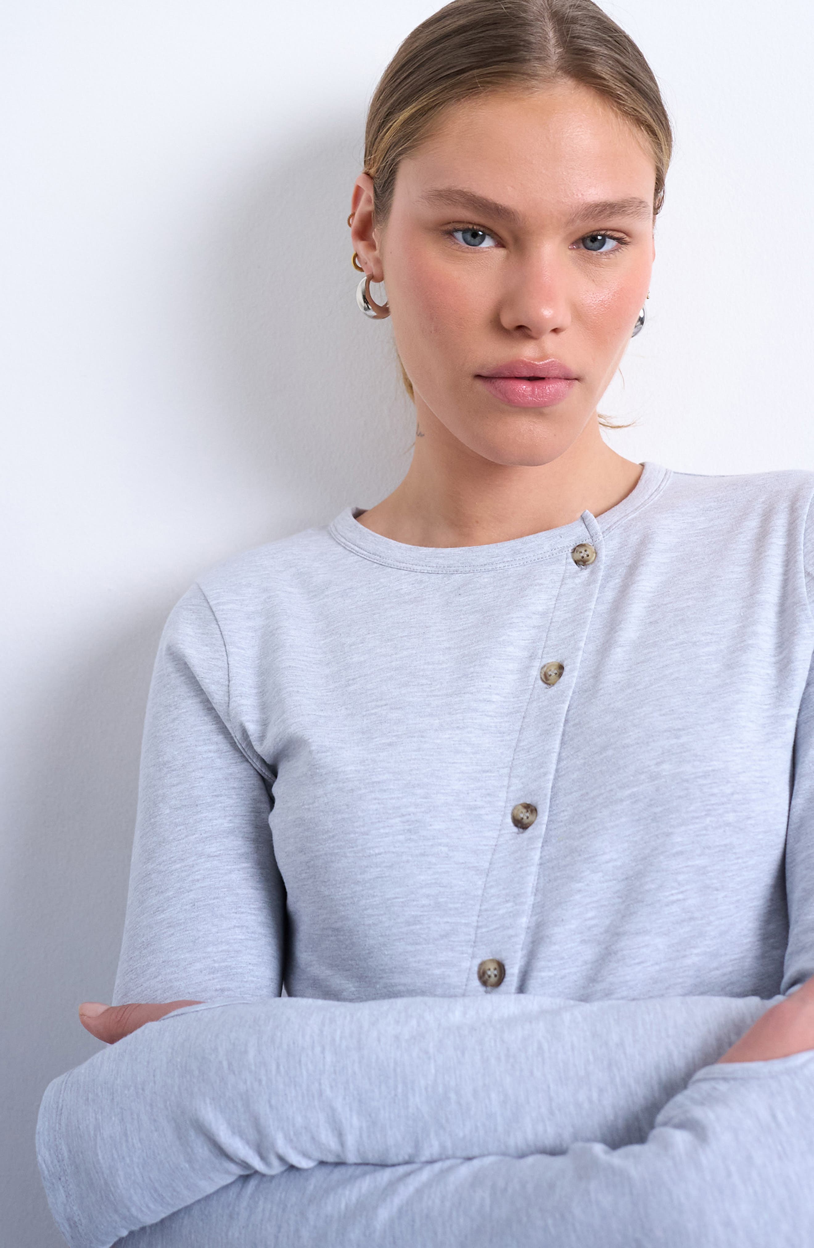 Topshop Asymmetric Button Front Top (Women) | Nordstrom