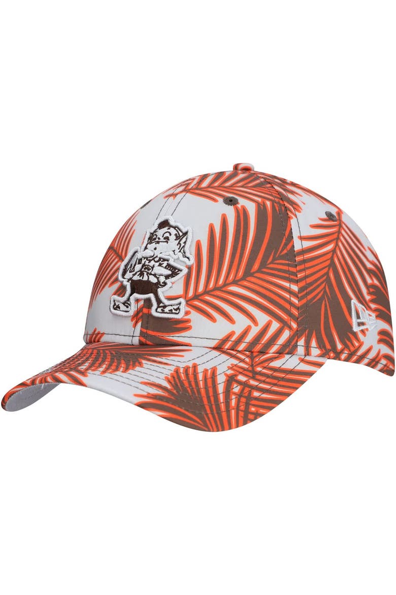 Men's New Era Gray Cleveland Browns Palms 39THIRTY Flex Hat, Alternate, color, Gray