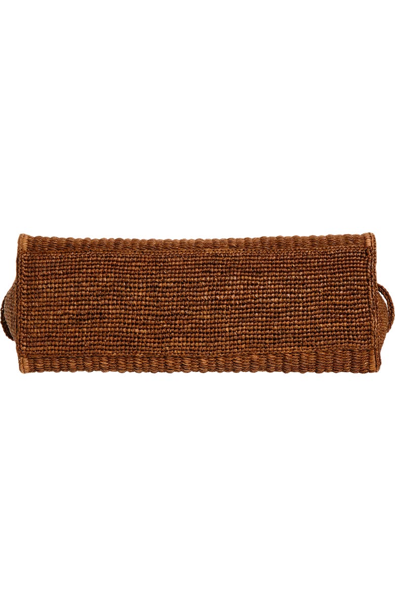 Jacquemus Le Grand Turismo Raffia Bowling Bag, Alternate, color, Camel