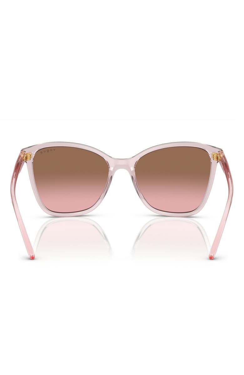 VOGUE 56mm Gradient Butterfly Sunglasses, Alternate, color,