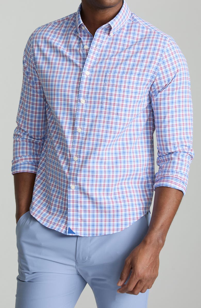 UNTUCKit Darrow Performance Button-Down Shirt, Main, color, 