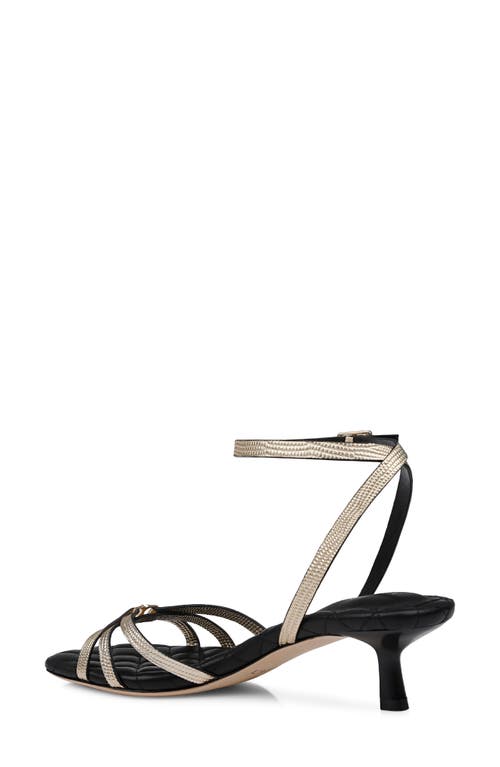 L AGENCE L'AGENCE GENETTE ANKLE STRAP KITTEN HEEL SANDAL 