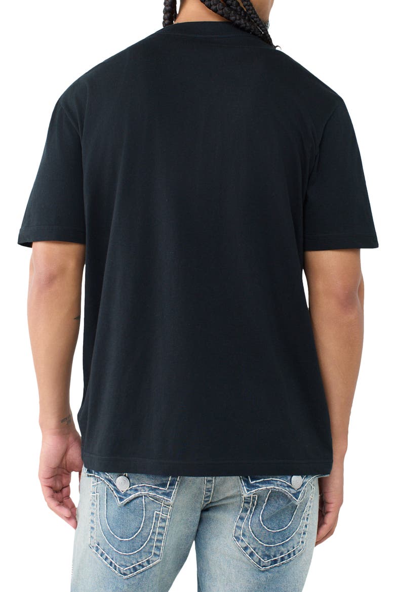 Brick Buddha Cotton Graphic T-Shirt, Alternate, color, JET BLACK