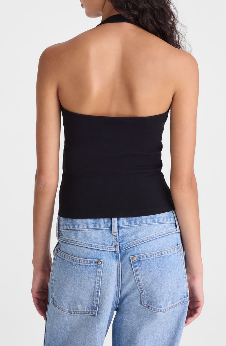 Madewell The '90s Halter Top, Alternate, color, Jet Black