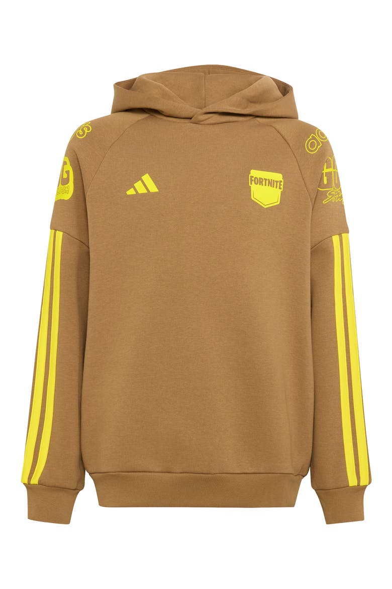 Kids' Fortnite Graphic Hoodie, Main, color, BROWN DESERT/ YELLOW