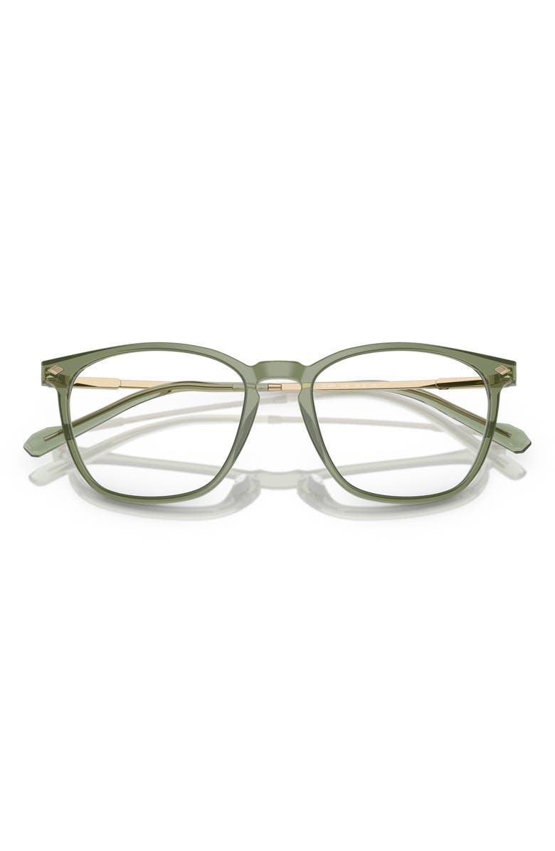 VOGUE 53mm Pillow Optical Glasses, Alternate, color, Transparent Green