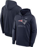 Nike Men's Nike Navy New England Patriots Toss Sweep Therma-FIT Hoodie