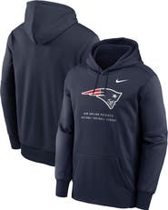 Nike Men's Nike Navy New England Patriots Toss Sweep Therma-FIT Hoodie