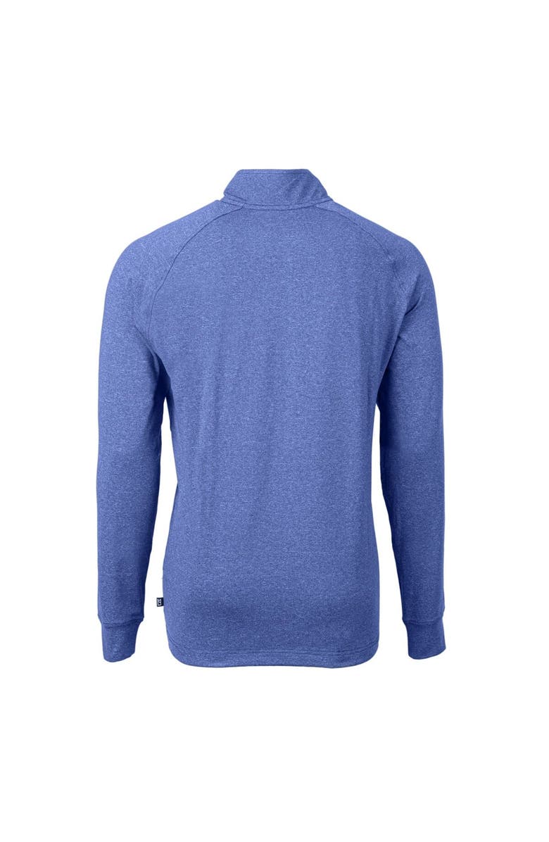 Cutter & Buck Men's Cutter & Buck Heather Royal Philadelphia Phillies Big & Tall Adapt Eco Knit Stretch Recycled Quarter-Zip Pullover Top, Alternate, color, Heather Royal